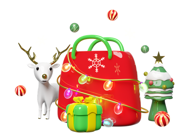 Shopping Paper Bags  3D Icon