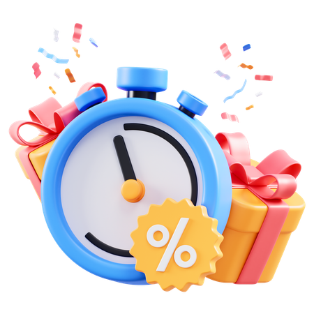 Shopping Party Time  3D Icon