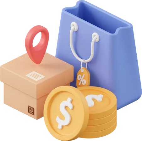 Shopping Payment  3D Icon