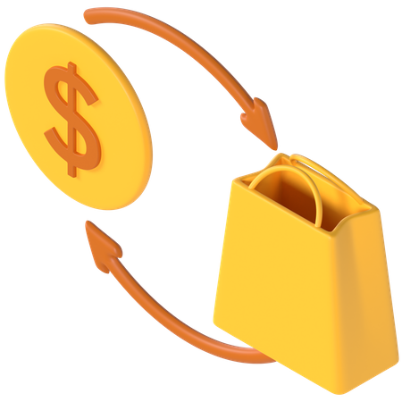 Shopping Payment  3D Illustration