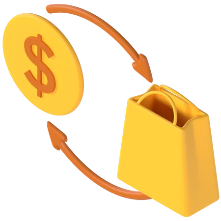 Shopping Payment  3D Illustration