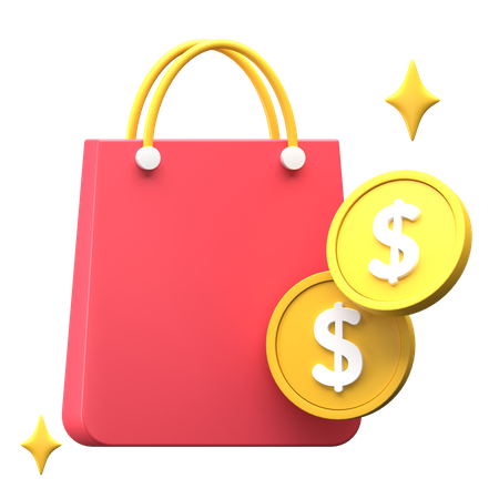 Shopping Payment  3D Illustration