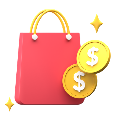 Shopping Payment 3D Illustration
