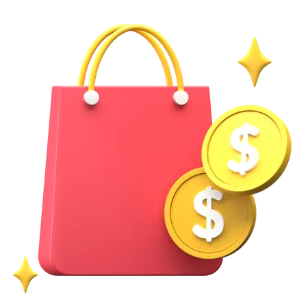 Shopping Payment 3D Illustration