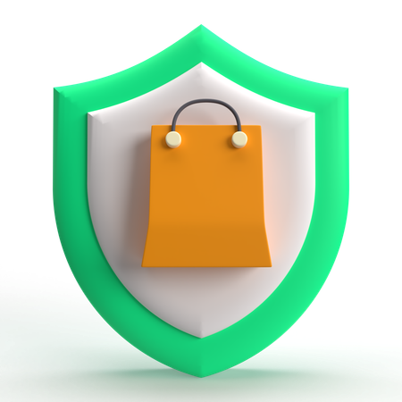 Shopping Protection  3D Icon