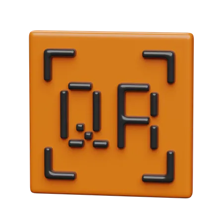 Shopping Qr Code  3D Icon