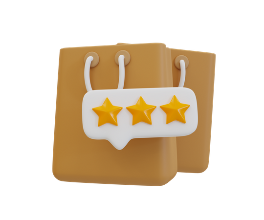 Shopping Rating  3D Icon