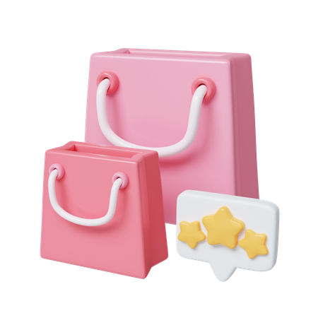 Shopping Review  3D Icon