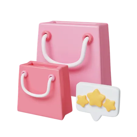 Shopping Review  3D Icon