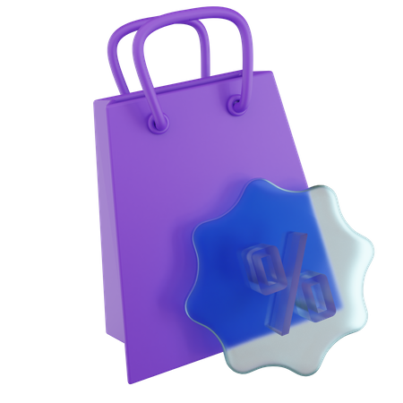 쇼핑 세일  3D Icon