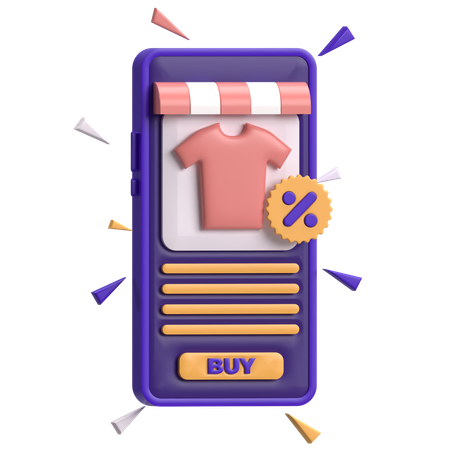 Shopping Screen  3D Icon