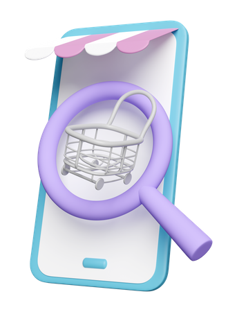Shopping Search  3D Icon
