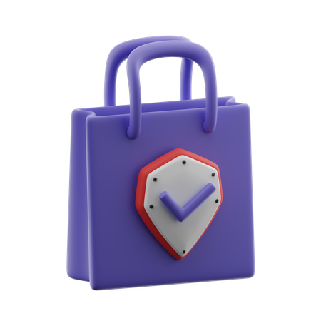 Shopping security  3D Icon