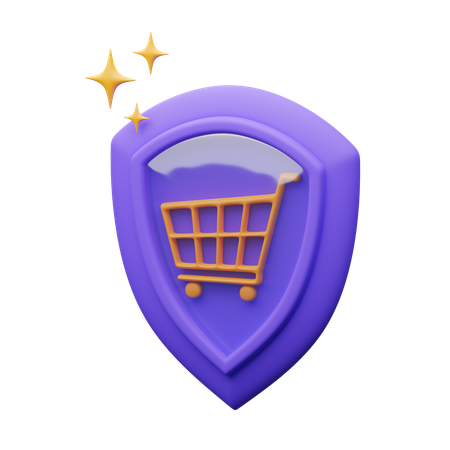 Shopping Security  3D Icon