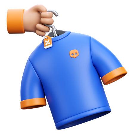 Shopping Shirt  3D Icon