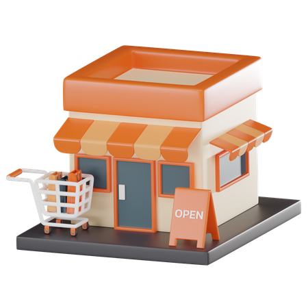 Centro de compras  3D Icon