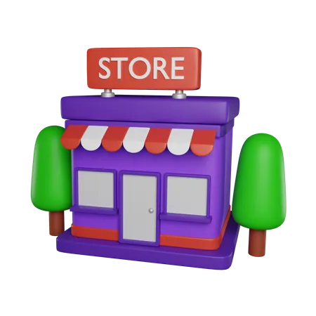 Shopping Store 3 D Icon 3D Icon