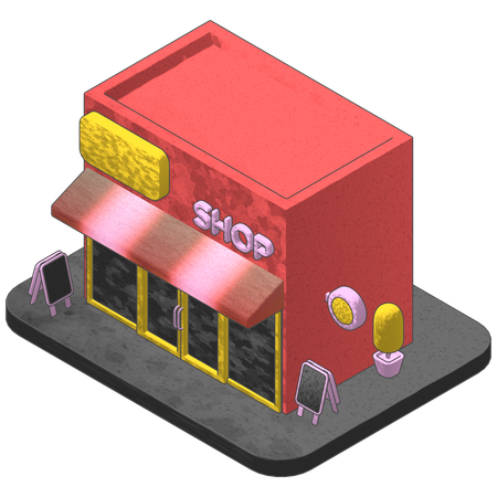 Shopping Store  3D Icon
