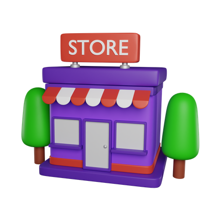 Shopping Store  3D Icon