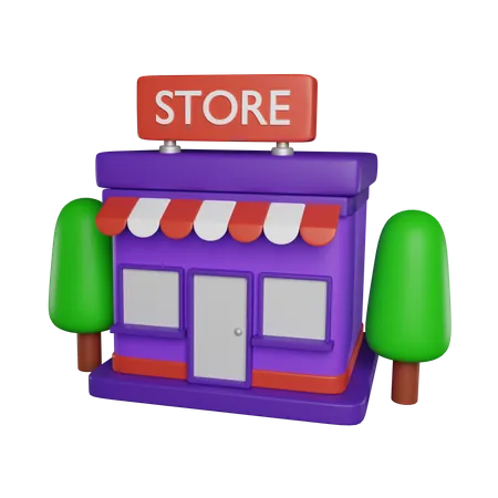 Shopping Store  3D Icon