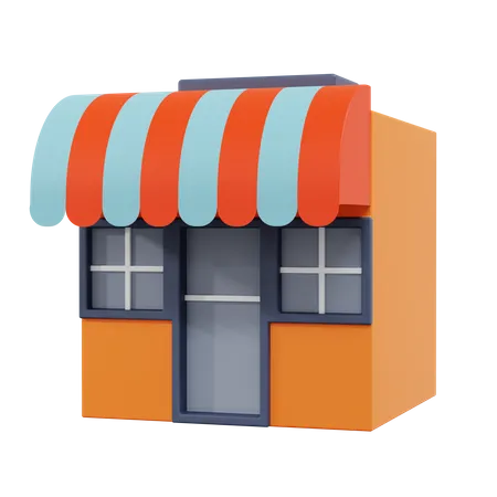 Shopping Store  3D Illustration