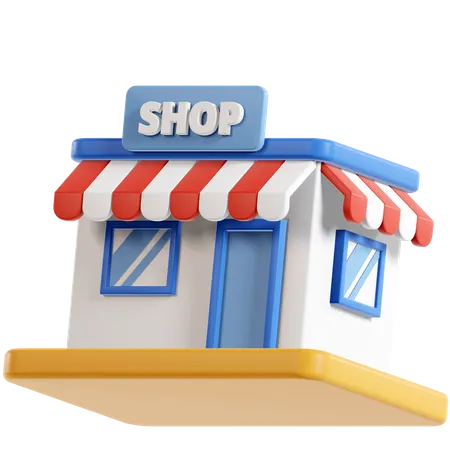 Shopping Store  3D Illustration