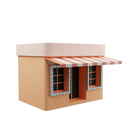 Shopping Store  3D Illustration