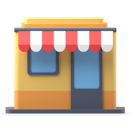 Shopping Store  3D Illustration