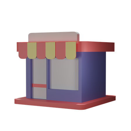 Shopping Store  3D Illustration