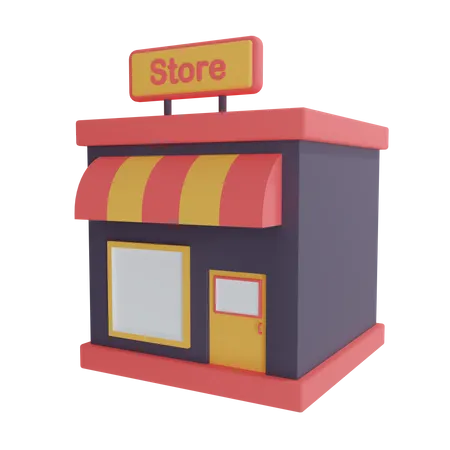 Store Illustration 3D Icon