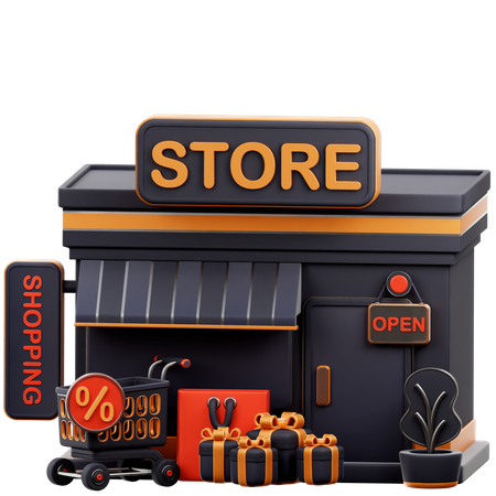 Shopping Store 3D Icon