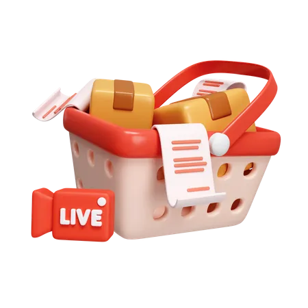 Shopping Stream  3D Icon