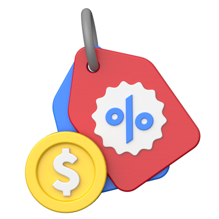 Shopping tag  3D Icon