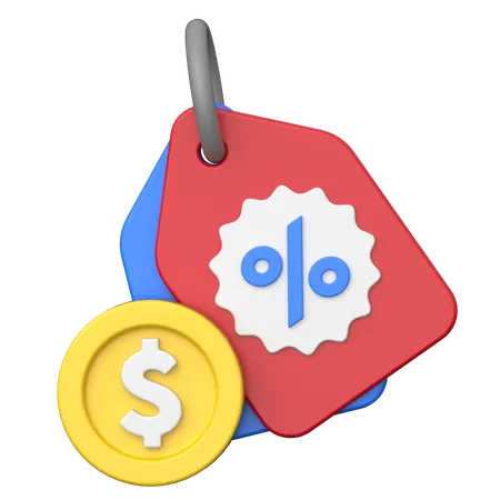 Shopping tag  3D Icon