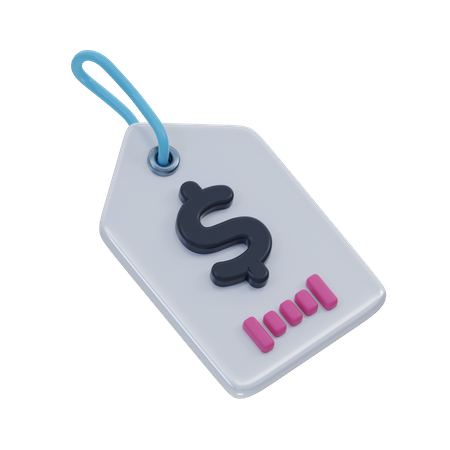 Shopping Tag Label  3D Icon