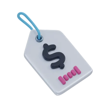 Shopping Tag Label  3D Icon
