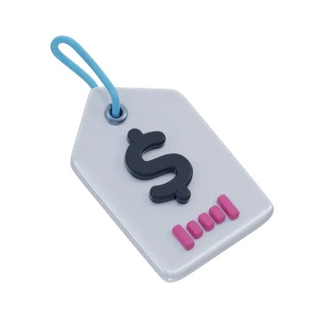 Shopping Tag Label 3D Icon