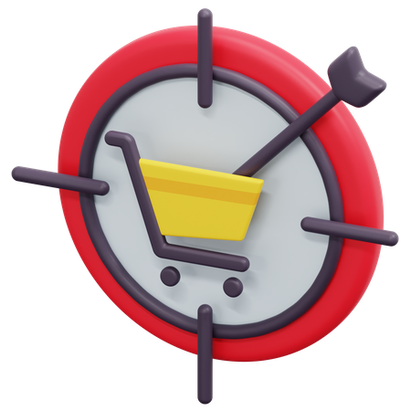 Shopping Target  3D Icon