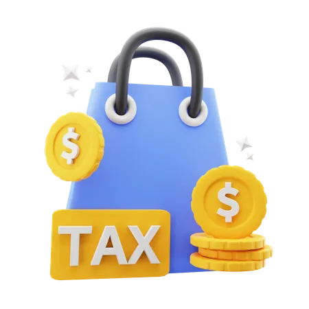 Shopping Tax  3D Icon