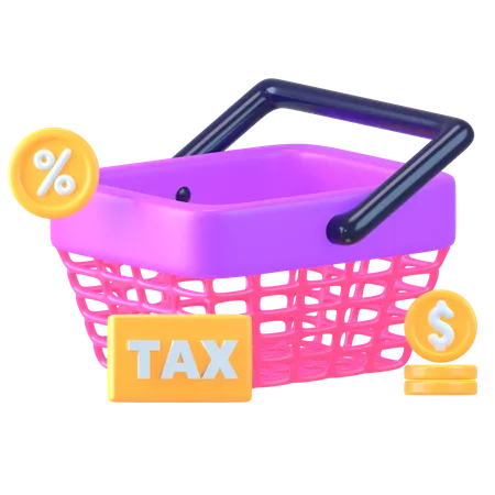 Shopping Tax  3D Icon