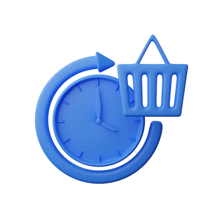 Shopping time  3D Icon