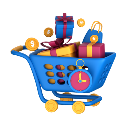 Shopping Time  3D Icon
