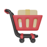 store trolley emoji 3d