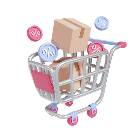 ショッピングカート  3D Icon