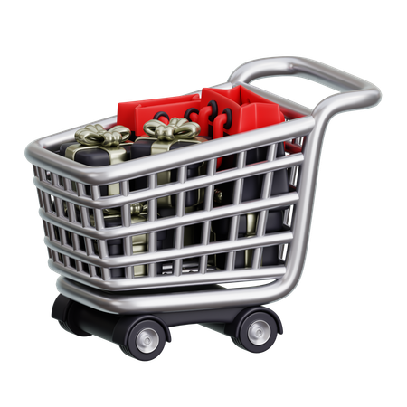 Shopping Trolley  3D Icon