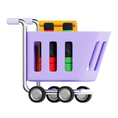 Shopping Trolley  3D Icon