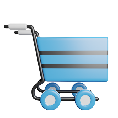 Shopping trolley  3D Icon