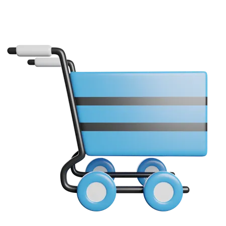 Shopping trolley  3D Icon