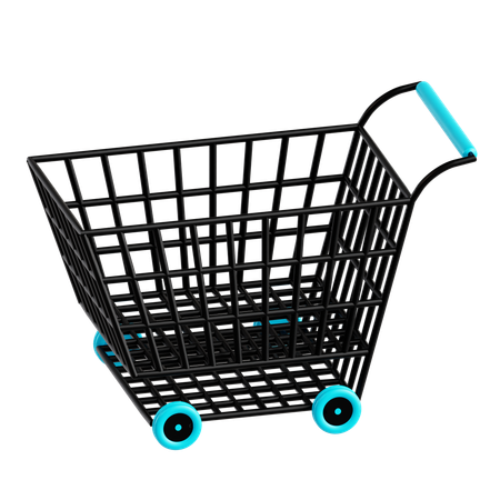 Shopping Trolley  3D Icon