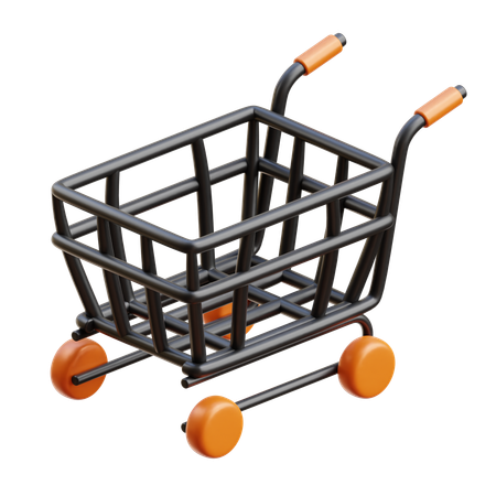 Shopping Trolley  3D Icon